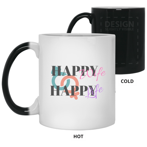 Happy Wife Happy Life 21150 11 oz. Color Changing Mug
