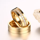 1 Pair of Gold Colour Fashion Rings for Men/Women