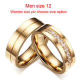 1 Pair of Gold Colour Fashion Rings for Men/Women