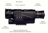 professional Higher Quality Night Vision infrared Digital Scope for Hunting with built-in Camera for Photo & Video