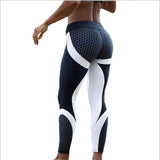 Mesh Pattern Fitness Leggings for Women