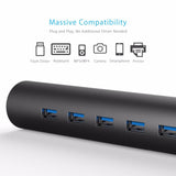 7 Ports USB 3.0 HUB with Phone Stand