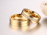 1 Pair of Gold Colour Fashion Rings for Men/Women