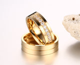 1 Pair of Gold Colour Fashion Rings for Men/Women