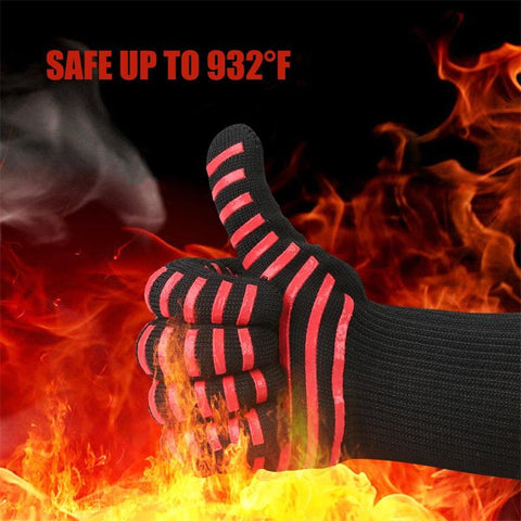 Heat-resistant Silicone Gloves for BBQ